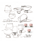 Ceramic Blooming tulip cup