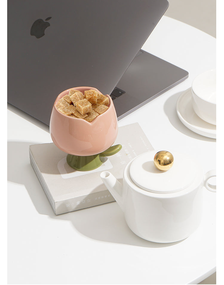 Ceramic Blooming tulip cup