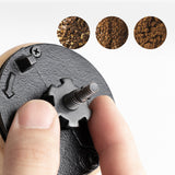 Wood hand-cranked bean grinder