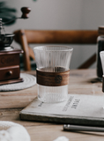 Japanese vertical stripes coffee cup