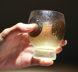 Ishizuka sun and moon frosted Whiskey Champagne Sake Glasses