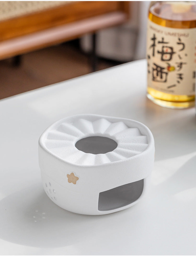 Japanese-style ceramic sake warming stove