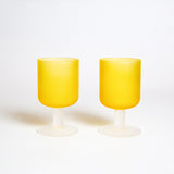 Nordic frosted sunset goblet Wine Glass