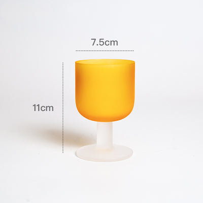Nordic frosted sunset goblet Wine Glass