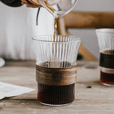 Japanese vertical stripes coffee cup