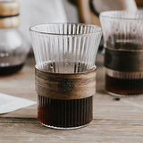 Japanese vertical stripes coffee cup