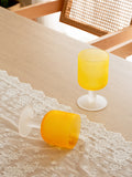 Nordic frosted sunset goblet Wine Glass