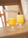 Nordic frosted sunset goblet Wine Glass
