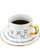 European style kitty Ceramic coffee cup