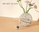 Heart water glass