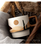 Morandi Oasis Retro Ceramic coffee Mug