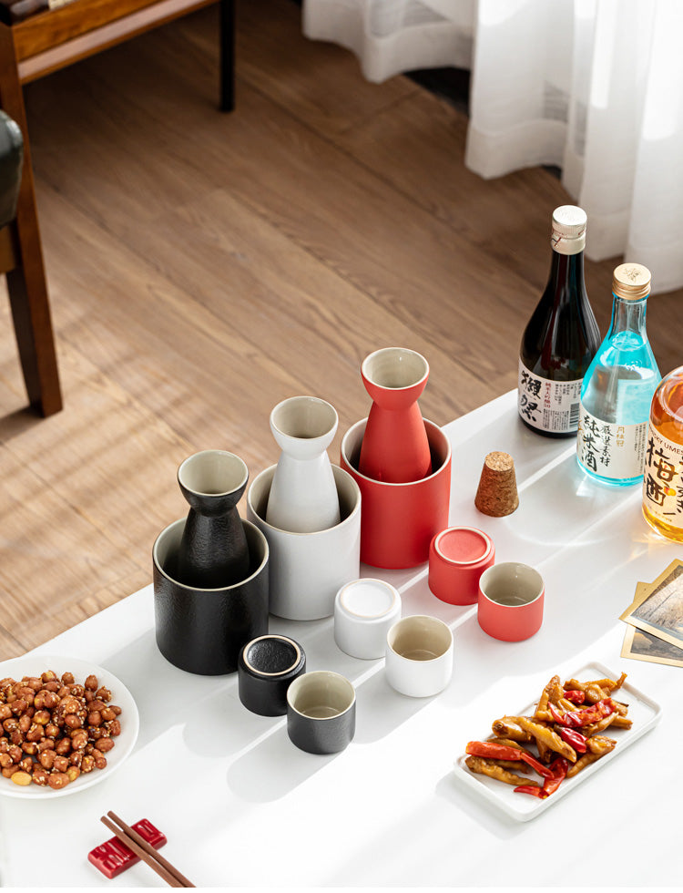 Japanese-style ceramic sake Cup -Three colours
