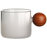 Japanese kung fu wooden handle small cup