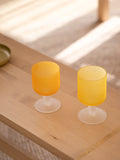 Nordic frosted sunset goblet Wine Glass