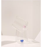 Heart water glass