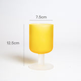 Nordic frosted sunset goblet Wine Glass