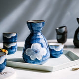 Easypocket Japanese Ceramic Painted Sake Set