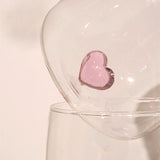 Heart water glass
