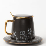 European style kitty Ceramic coffee cup