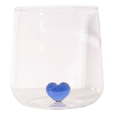 Heart water glass