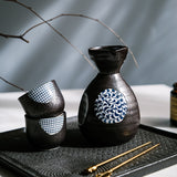 Easypocket Japanese Ceramic Painted Sake Set