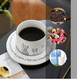 European style kitty Ceramic coffee cup