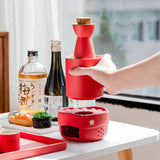 Japanese-style ceramic sake warming stove