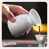Jingdezhen ceramic Good Luck sake set