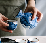 Easypocket Japanese Ceramic Painted Sake Set