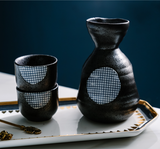 Easypocket Japanese Ceramic Painted Sake Set