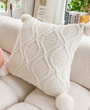 Puff Ball Cashmere Cushion