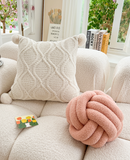 Puff Ball Cashmere Cushion