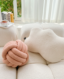Puff Ball Cashmere Cushion