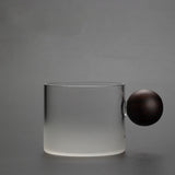 Japanese kung fu wooden handle small cup