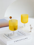 Nordic frosted sunset goblet Wine Glass
