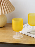 Nordic frosted sunset goblet Wine Glass