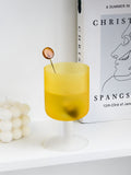 Nordic frosted sunset goblet Wine Glass