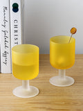 Nordic frosted sunset goblet Wine Glass
