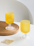 Nordic frosted sunset goblet Wine Glass