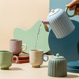 Morandi Style Colourful Afternoon Tea Ware