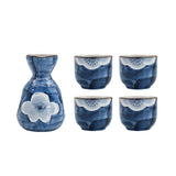 Easypocket Japanese Ceramic Painted Sake Set