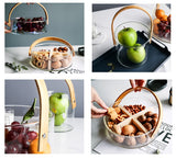 Creative Nordic Candy Plate and Fruit Glass Basket