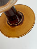 French Retro Style Antique Amber Wine Glass