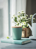 T-handle frosted ceramic Tea Cup