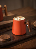 T-handle frosted ceramic Tea Cup